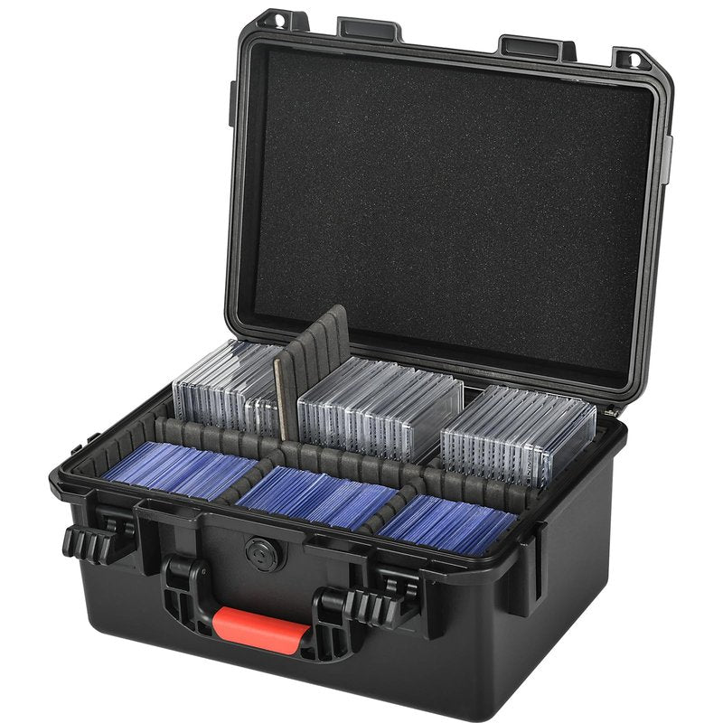 Graded Sports Card Storage Box - Card Case for Trading | Baseball Card, Graded Card Slab Carrying Case Fits PSA BGS FGS & SGC, Waterproof Holder Storage Box for Top Loader, Magnetic (Holder 300+)