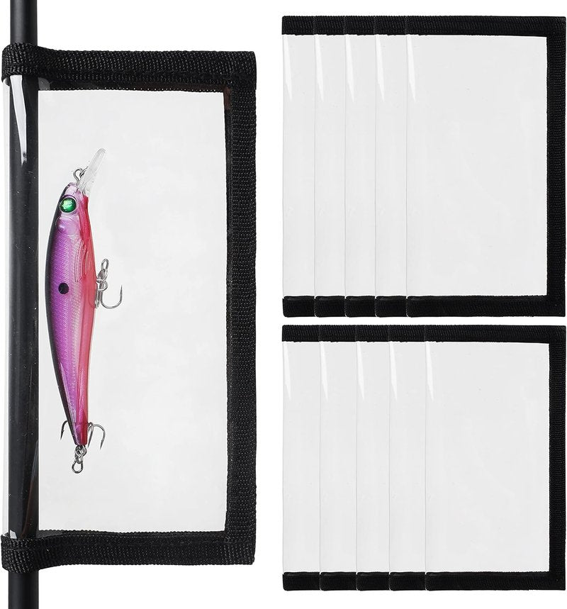 Fishing Lure Wraps - Durable Clear PVC Covers for Safe Bait Storage | 5/10 Pack