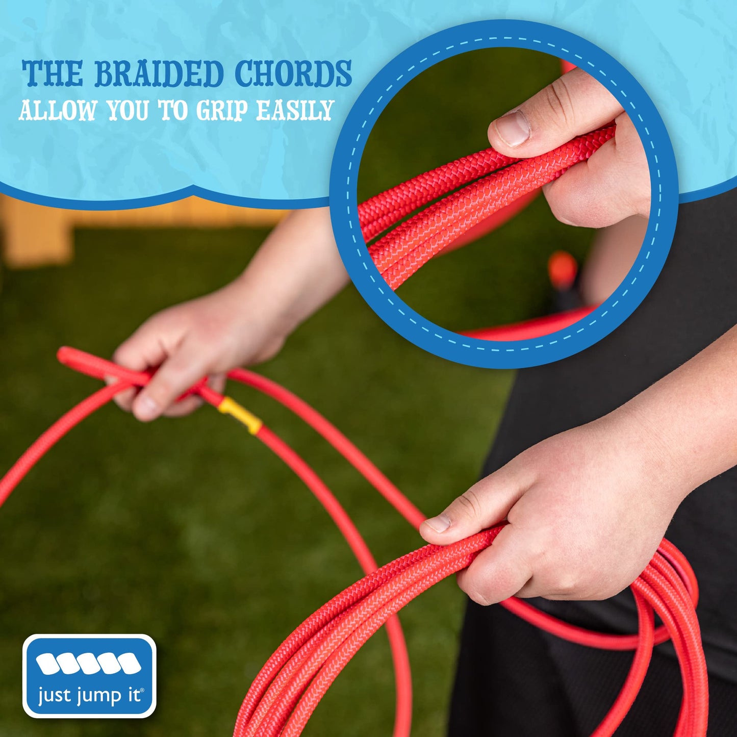 Just Jump It Lil Lariat Junior Lasso Rope - Pre-Tied 20' Kids Cowboy Rope - Green