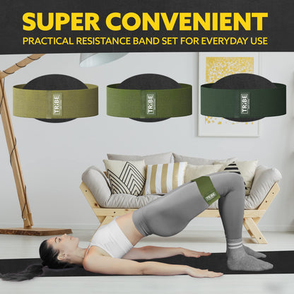Fabric Resistance Bands for Working Out - Booty Bands for Women and Men - Exercise Bands Resistance Bands Set - Workout Bands Resistance Bands for Legs