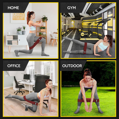 Tribe Lifting Fabric Resistance Bands for Legs - Workout Bands Resistance Bands for Men and Women - Booty Bands for Working Out - Exercise Bands Resistance Bands Set - Elastic Bands for Exercise
