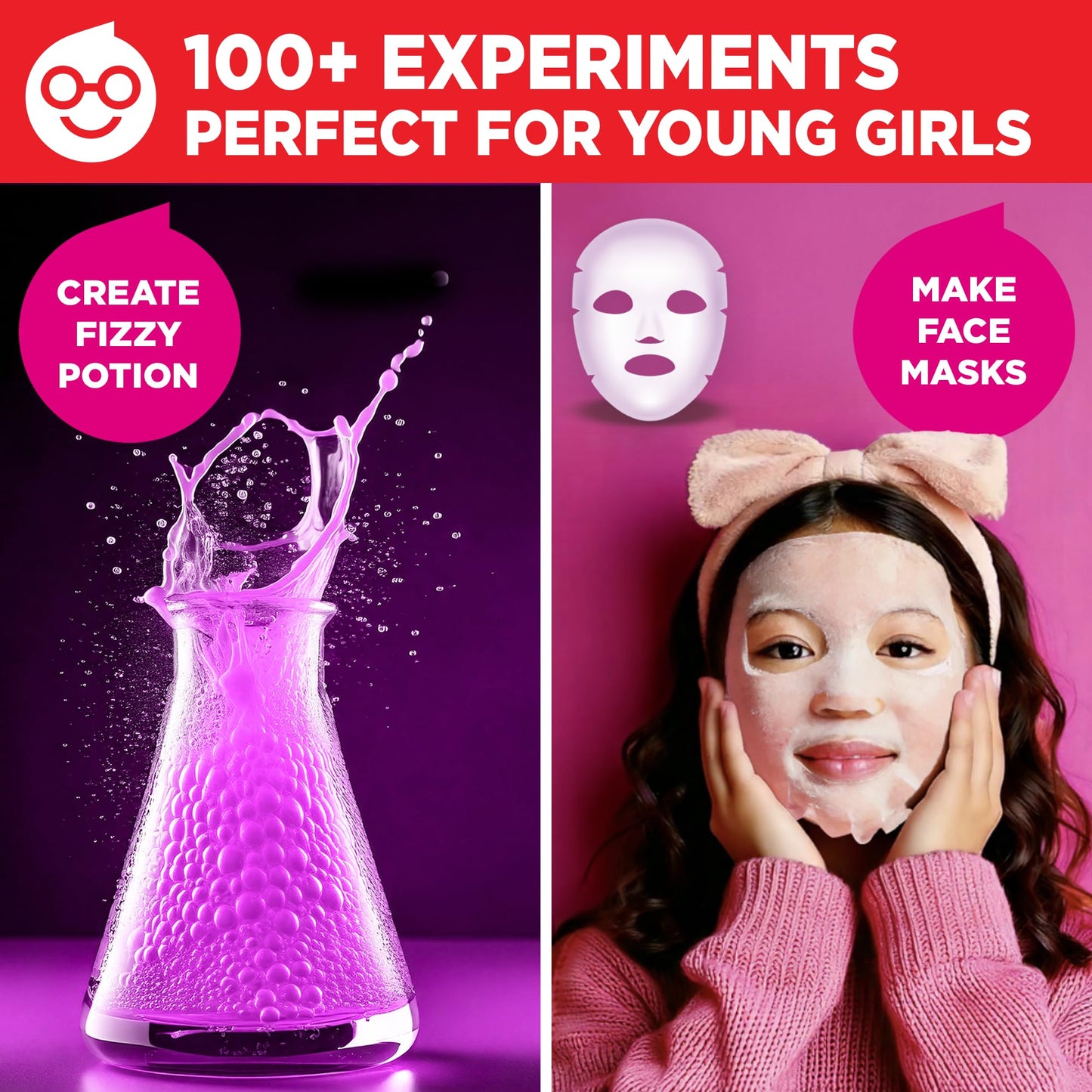 Doctor Jupiter Girls First Science Experiment Kit for Kids Ages 4-5-6-7-8| Birthday Gift Ideas for 4+ Year Old Girls| STEM Learning & Educational Toys