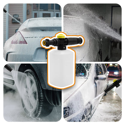 Fai Top 750ML karcher Snow Foam Lance Cannon Pressure Washer Soap Car Foamer Wash Adjustable Sprayer Jet Bottle Nozzle for karcher K2 K3 K4 K5 K6 K7