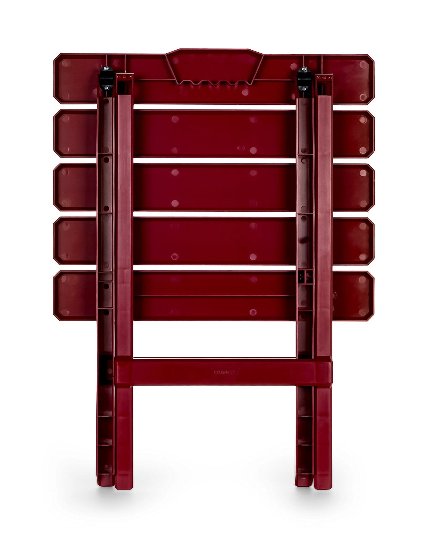 Camco 51694 Red Large Adirondack Portable Outdoor Folding Side Table, Perfect for The Beach, Camping, Picnics, Cookouts and More, Weatherproof and Rust Resistant