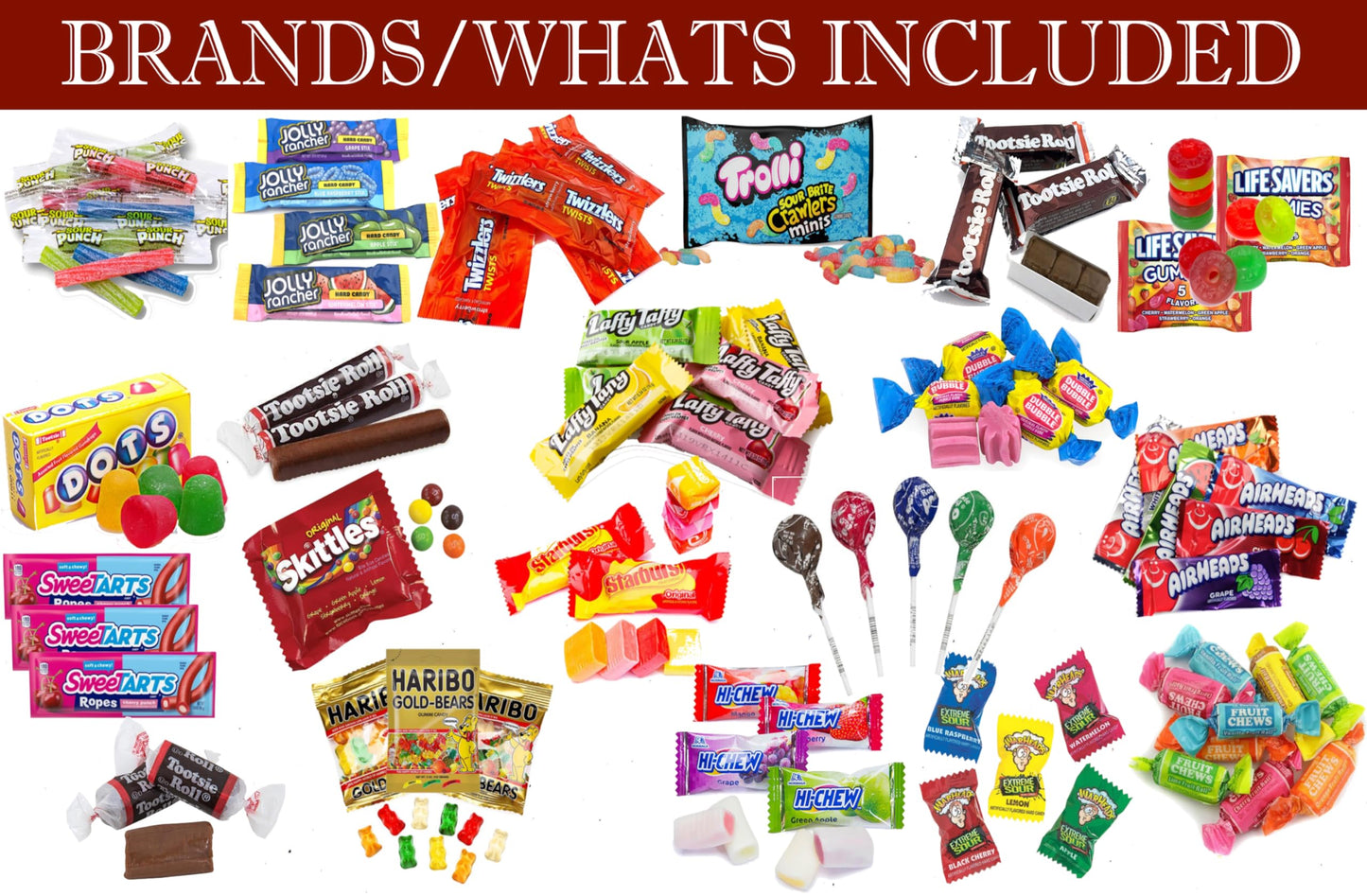 Assorted Classic Candy - Huge PARTY MIX Bulk BOX! 11.50 lbs / 184 oz Classic Individually Wrapped Candies of All Time America's Most Favorite Assorted Candies (180)