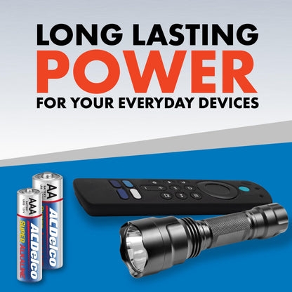 ACDelco Double AA and Triple AAA Batteries, 40-Count Battery Combo Pack for Home and Office, 20-Count Each, 10-Year Shelf Life