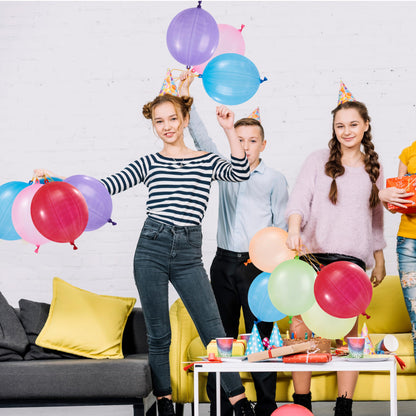 JOYIN 96 Pcs Punch Balloons, Easter Egg Fillers, Heavy Duty Party Favors for Kids, Punching Balloons with Rubber Band Handle for Birthday, Goodie Bags Stuffers, Halloween Party Supplies