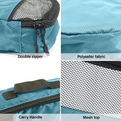 ANSIO Packing Cubes for Suitcase, Travel Luggage Organiser Set, Suitcase Organiser bags, Value Set for Travel and Home Storage, Small, Medium, Large, XL - (6 Piece Set) - Teal