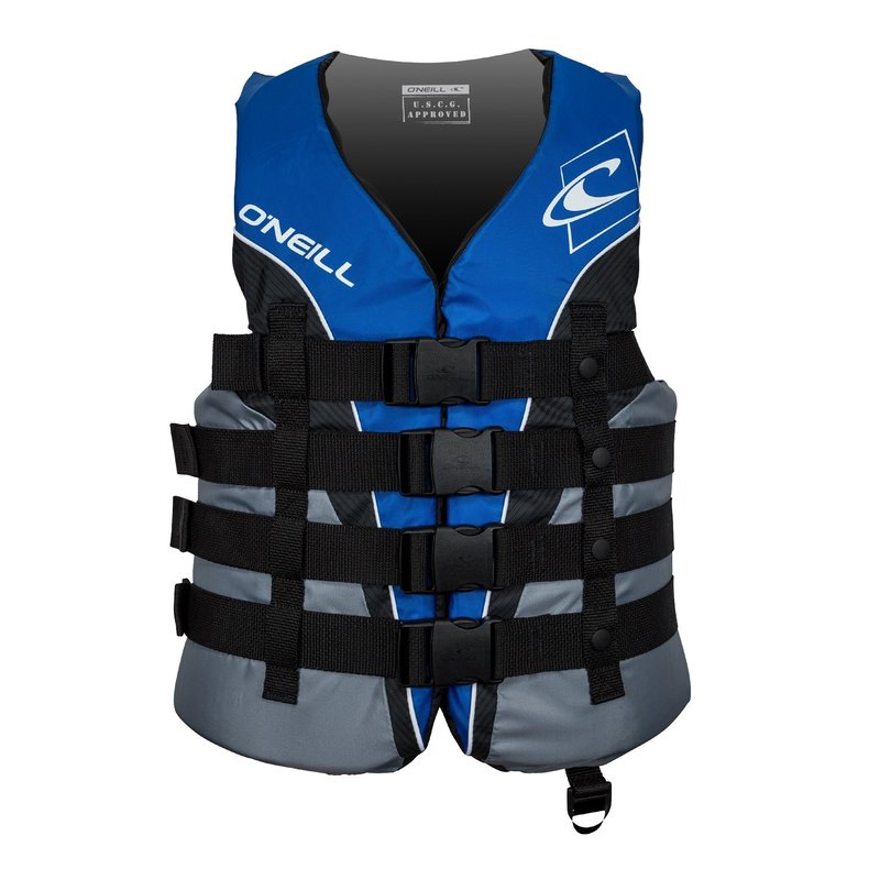 O'Neill Men's Superlite USCG Life Vest,Pacific/Smoke/Black:White,4XL