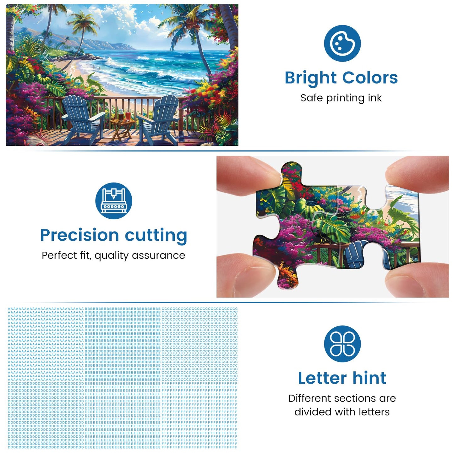 Jigsaw Puzzles for Adults 500 Pieces, Interlock Perfectly Letter on Back No Dust, Home Decor Birthday Party Gift Toy for Men Women Elders Seniors, 1:1 Poster Educational Toys & Games | 20.5 x 15 in