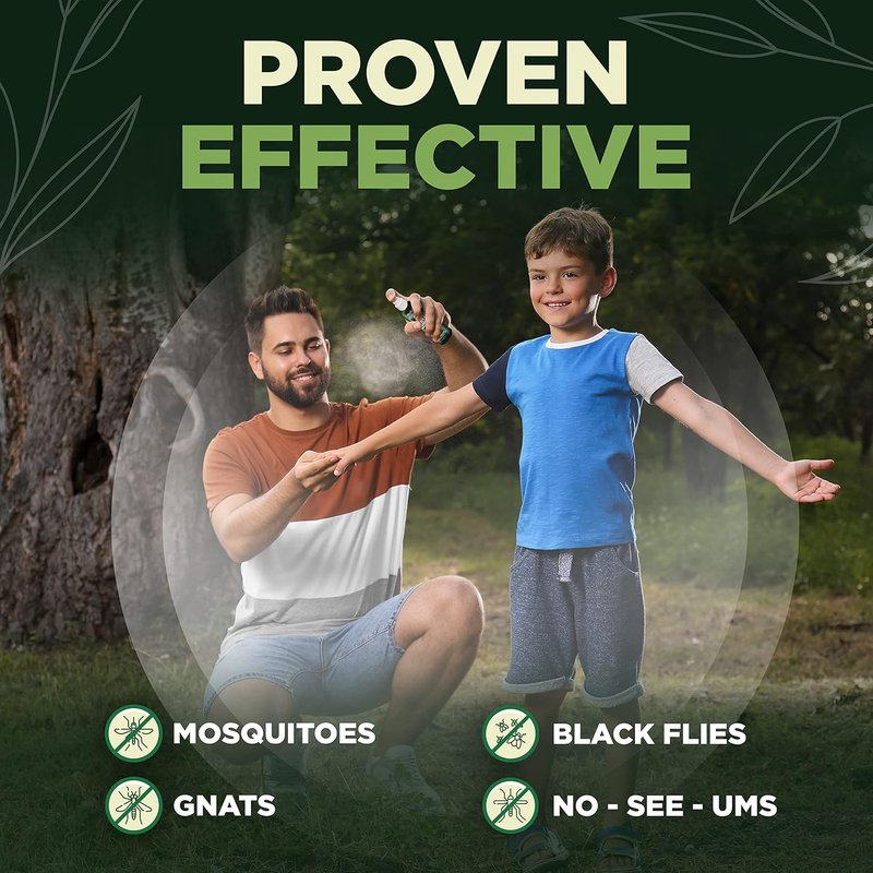 Deet-Free Insect & Mosquito Repellent | Natural Lemongrass Oil Spray - Safe for Kids & Pets, 4 oz (Pack of 2)