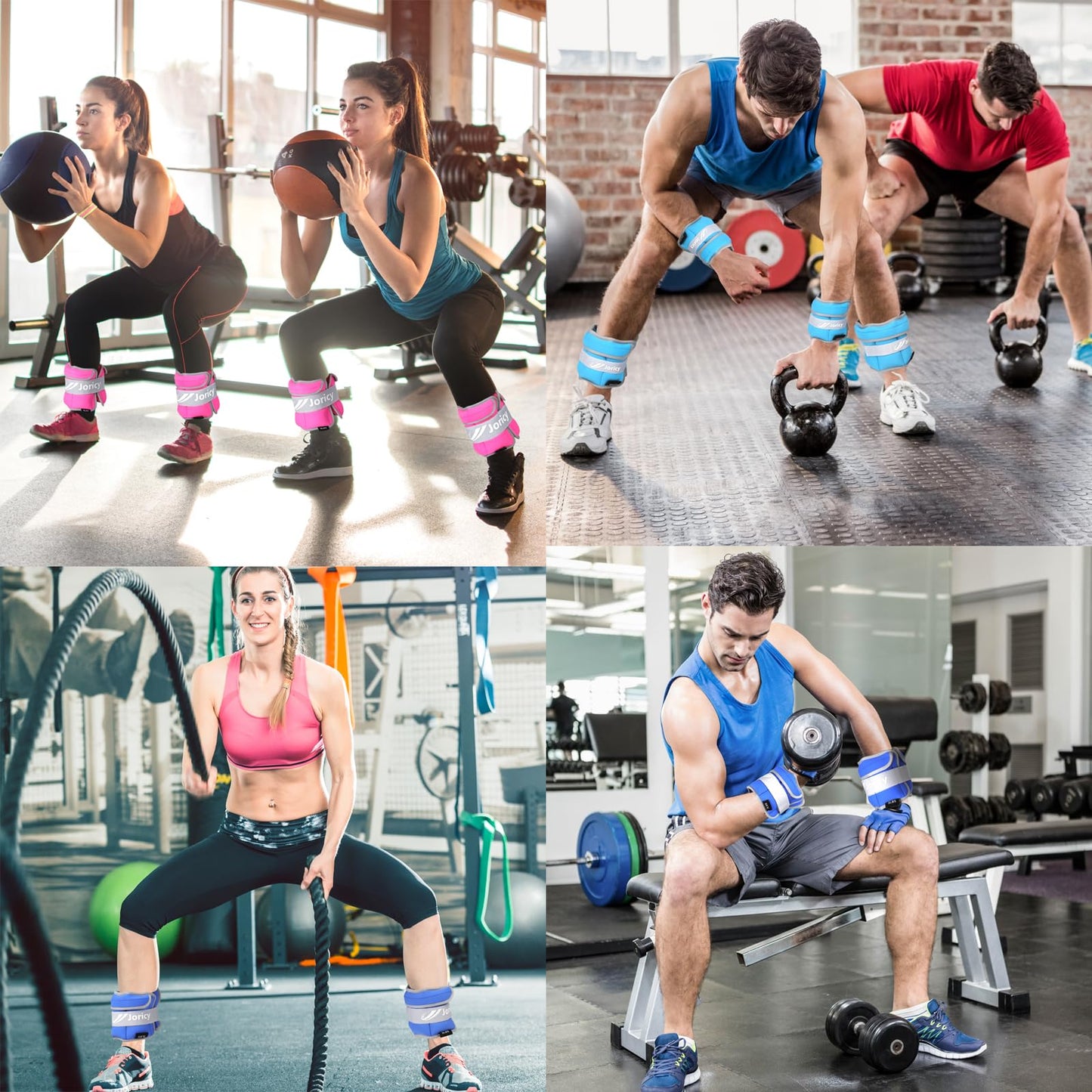 Adjustable Ankle Weights for Women Men Kids 1-5 LBS 1 Pair Wrist Leg Arm Weights with Removable Weight, Strength Training Weight for Jogging, Walking, Running, Fitness, Gym Workout, Purple