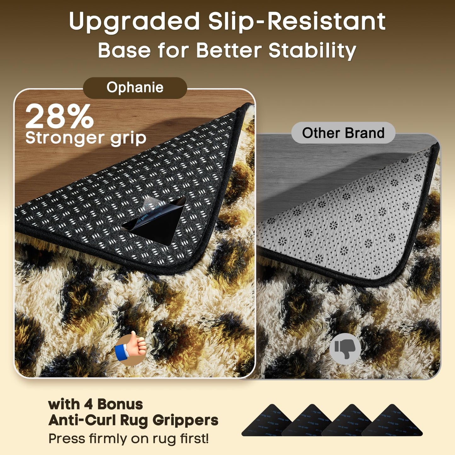 Ophanie 6x9 Leopard Rugs for Living Room Bedroom, Large Cheetah Print Rug Fluffy Shag Fuzzy Plush Soft Throw,Large Shaggy Floor Big Faux Animal Throw Carpets,Home Decor Aesthetic