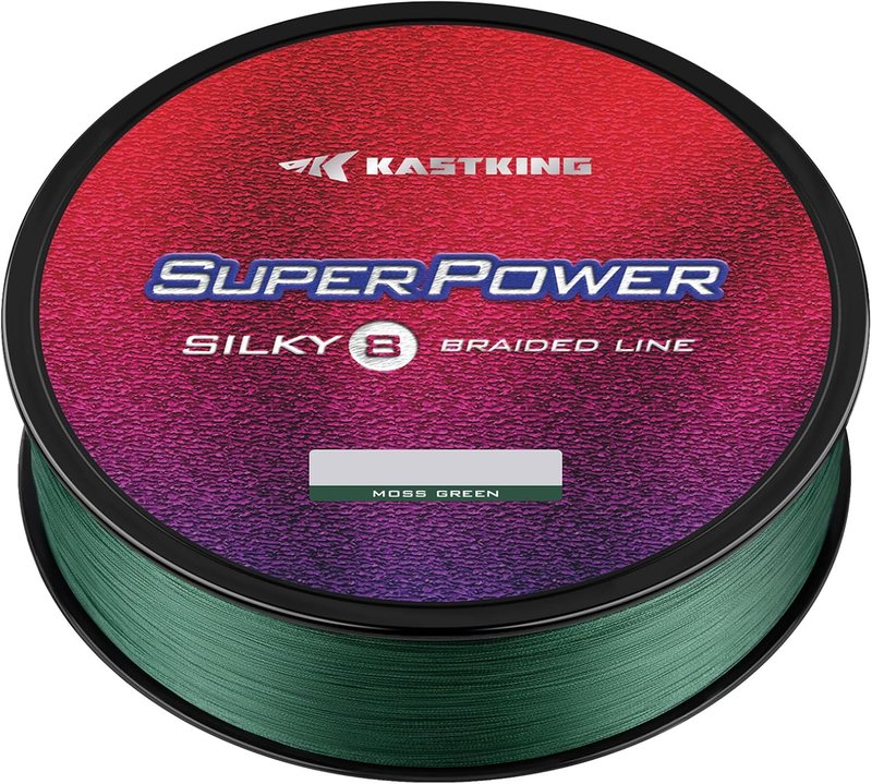 KastKing SuperPower Braided Fishing Line - Zero Stretch, Abrasion Resistant | Smaller Diameter, 300 Yards