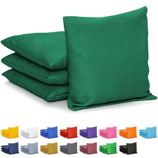 GoSports Cornhole Bean Bags Set of 4 - Regulation All Weather - Classic Dark Green