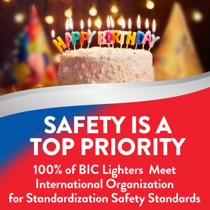 BIC Classic Lighters, Pocket Style, Safe Child-Resistant, Assorted Colors (packaging may vary), 5-Count (Pack of 3)