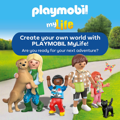 Playmobil | My Life | Cat Café | Cat Toy for Kids | Animal Figures Set | Toy for Children Aged 4 and Over | 71744