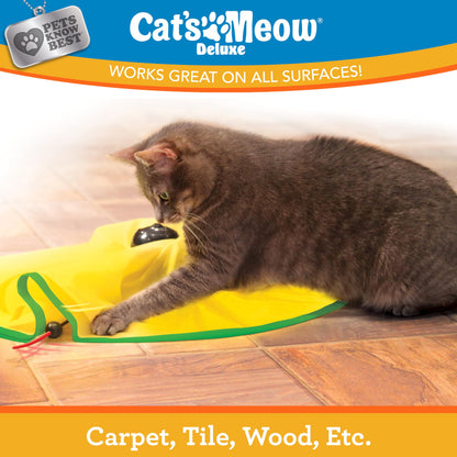 Cat's Meow Motorized Wand Cat Toy, Automatic 30 Minute Shut Off, 3 Speed Settings, The Toy Your Cat Can't Resist, Pets Know Best