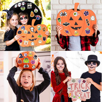 200PCS Halloween Stickers for Kids Teens Adults, Vinyl Waterproof Decorating Stickers for Halloween Water Bottle Games Treats Crafts Party Favors Supplies Gifts (No Duplicates)