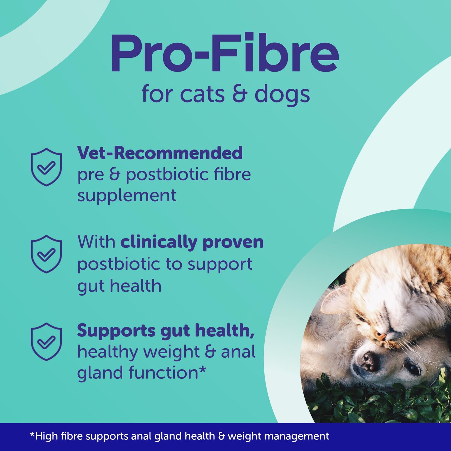 Protexin Veterinary Pro-Fibre for Dogs and Cats, 500g, Green brown, VE-017