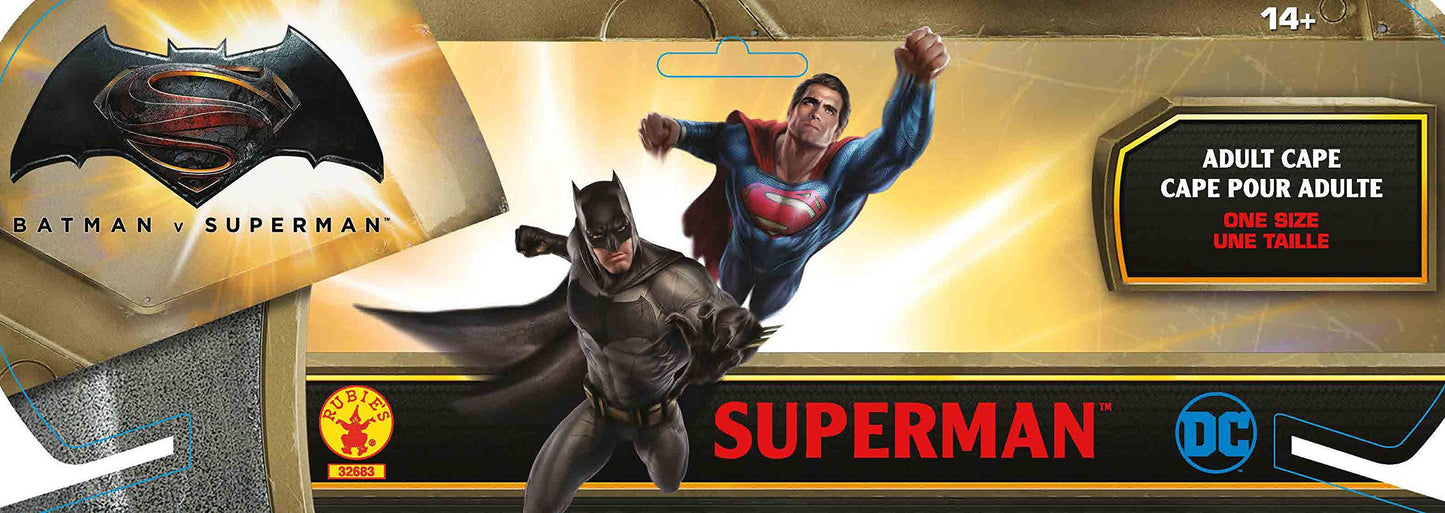 Rubies DC Dawn of Justice: Superman Cape for Adults, Men's No Size