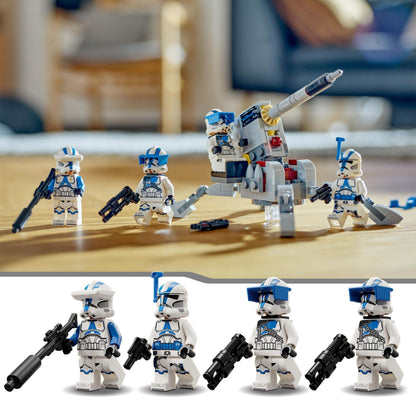 LEGO Star Wars 75345 501st Clone Troopers Battle Pack Set - Collectible Building Toy with an AV-7 Cannon & 4 Minifigures - Gift for 6+ Year Old Boys & The Clone Wars Fans