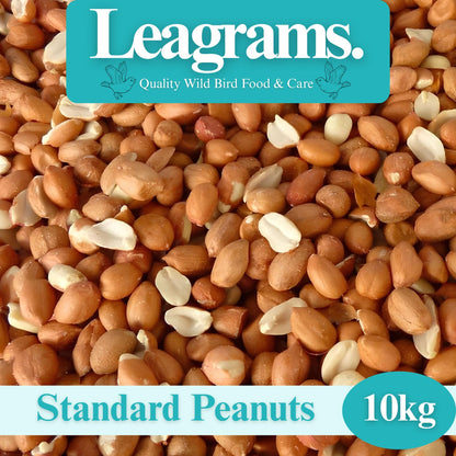 Leagrams Standard Peanuts for Wild Birds (10kg)