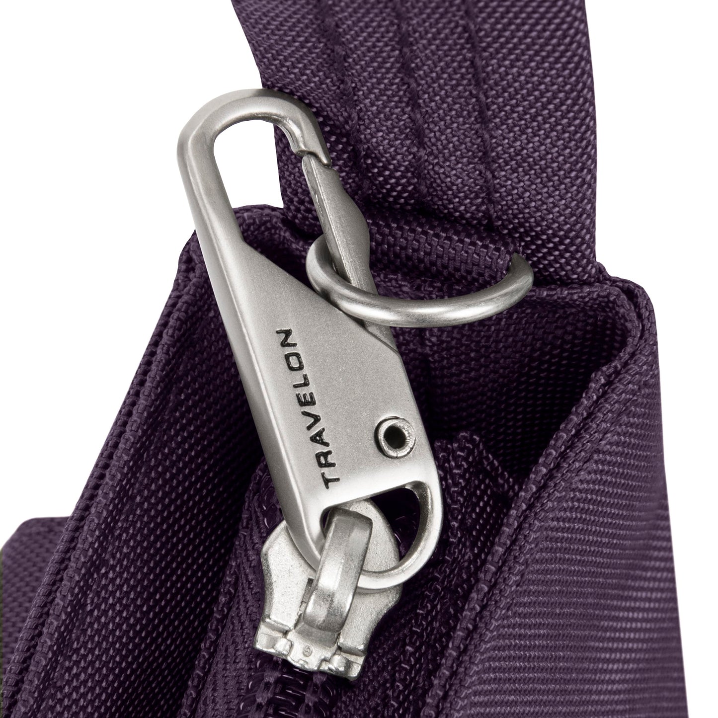 Travelon Anti-theft Classic Mini Shoulder Bag Sling Tote, Purple