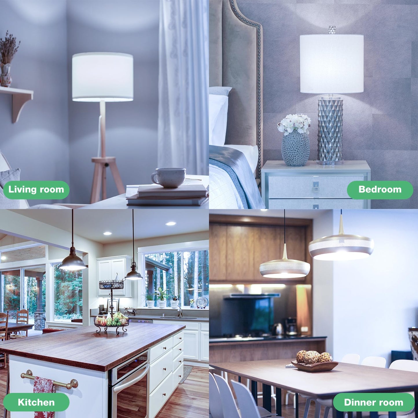 DEGNJU LED Light Bulbs, 100 Watt Equivalent LED Bulbs A19, 5000K Daylight, E26 Standard Base, 1500 Lumens, Non-Dimmable, 13W Bright White E26 Bulbs for Bedroom Home Office, 24 Pack