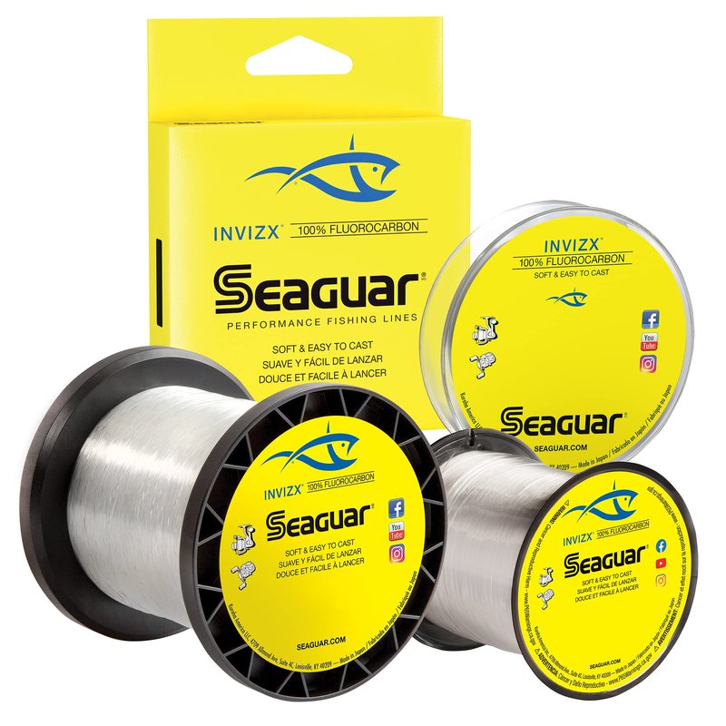 Seaguar Invizx 100% Fluorocarbon Fishing Line 4lbs, 1000yds - 04VZ1000
