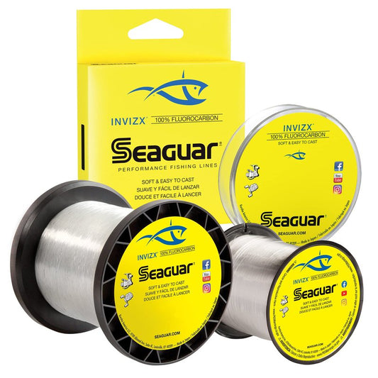 Seaguar Invizx 100% Fluorocarbon Fishing Line 4lbs, 1000yds - 04VZ1000