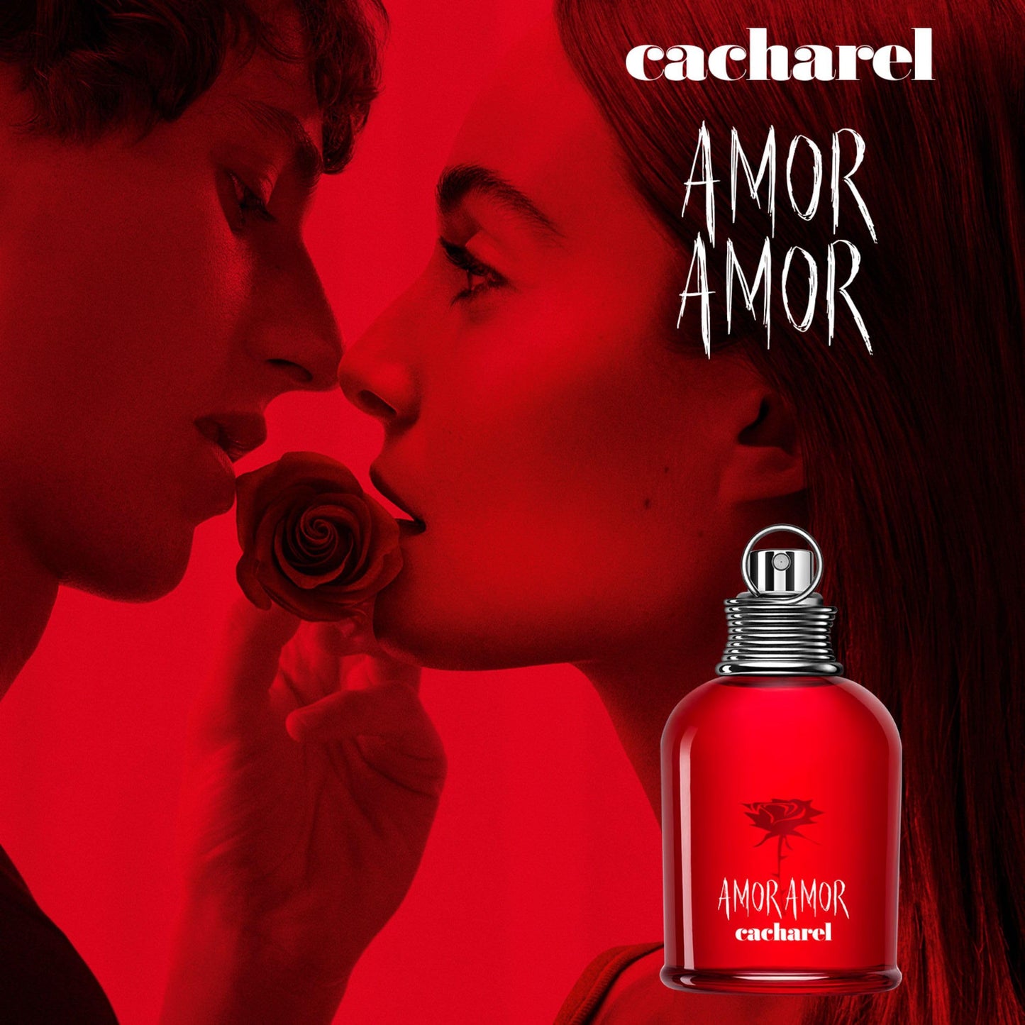 Cacharel Amor Amor Eau de Toilette Spray Perfume for Women, Notes of Blackcurrant, Lily of the Valley & Vanilla, Floriental Fruity Fragrance With Long Lasting Scent, 1.0 Fl Oz