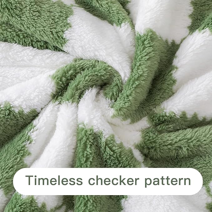 Ultra Soft Jacquard Shaggy Fleece Throw Blanket, Lightweight Warm and Plush, Cozy Couch and Travel Blanket, Multiple Colors and Sizes, Year Round Comfort, 50x60 Inches