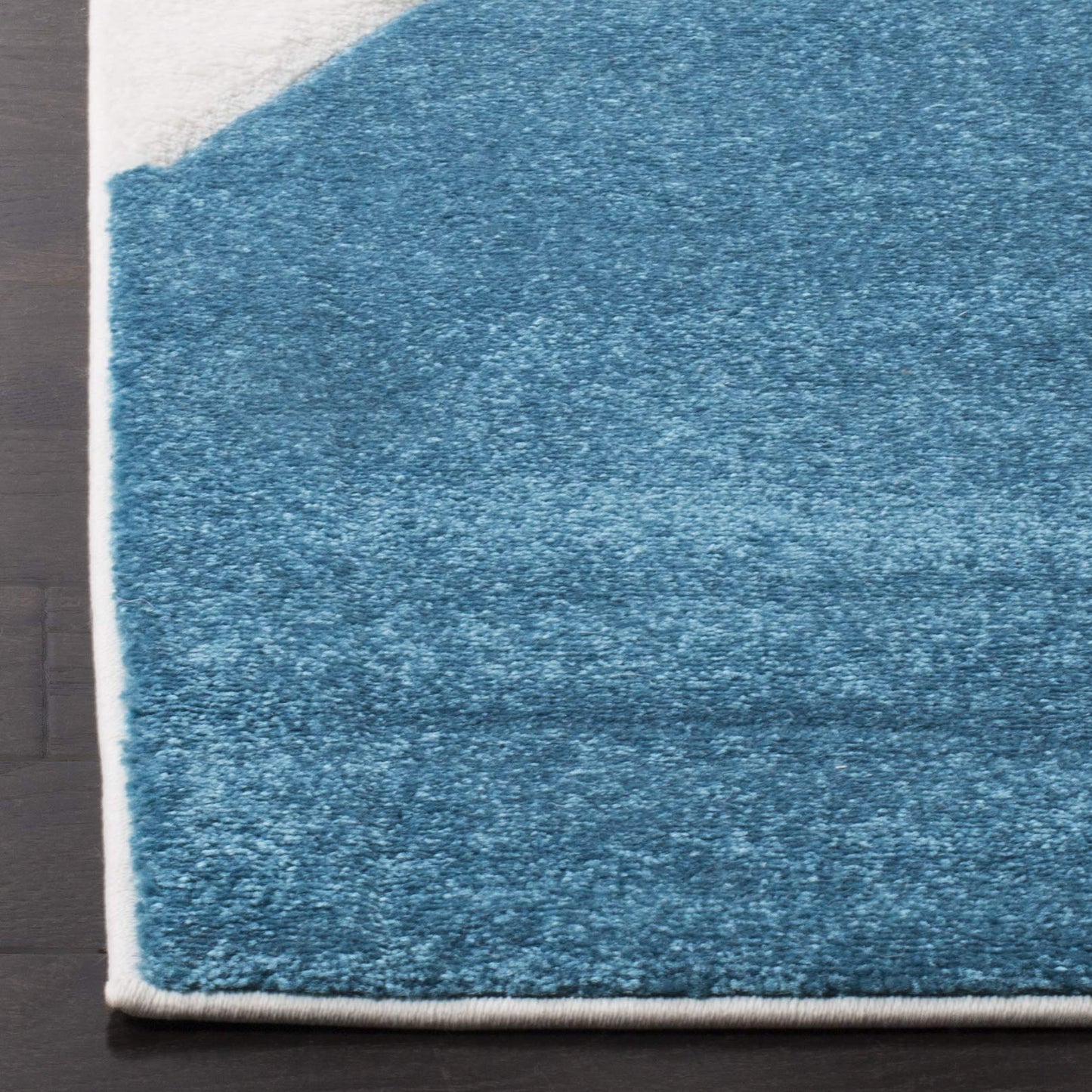 SAFAVIEH Area Rug 8x10 - Hollywood Collection - Large - Peacock Blue & Fuchsia, Mid-Century Modern Design, Non-Shedding & Easy Cleaning, Ideal for Living Room, Bedroom, Office, Dining Space (HLW706C)