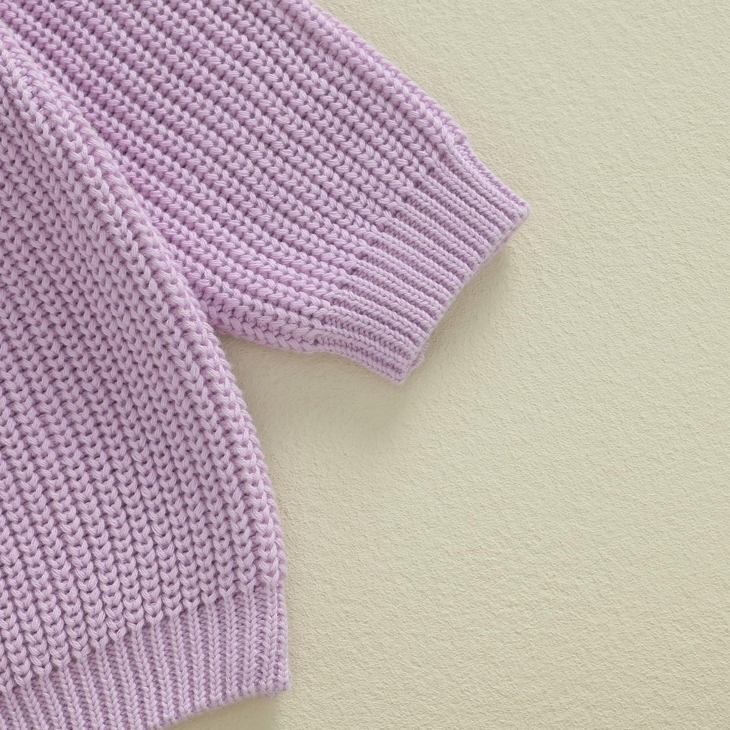 Baby Halloween Sweater Boy Girl Pumpkin Long Sleeve Crewneck Embroidery Knit Sweatshirt Toddler Pullover Tops (Ghoul Purple, 4-5 Years)