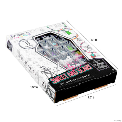 Fashion Angels Disney Tim Burton's The Nightmare Before Christmas Sweet & Scary Jewelry Kit, Includes 800+ Beads, Trendy DIY Jewelry Kit for Tweens & Teens