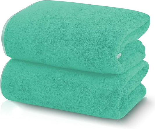 TENSTARS Silk Hemming Bath Towels