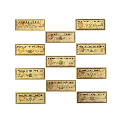 Conquest Journals Harry Potter Potions Labels Vinyl Stickers, Set of 60, Official Labels from The Wizarding World, Waterproof & UV Resistant, Great for All Your Gadgets, Potterfy All The Things