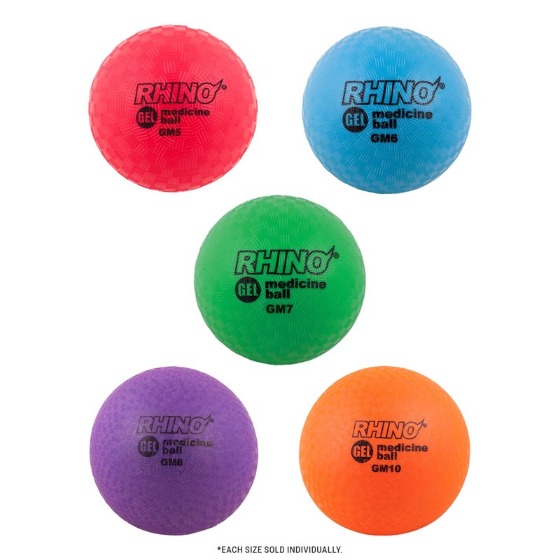 Champion Sports Rhino Gel Filled Medicine Ball (Green 7 lbs)