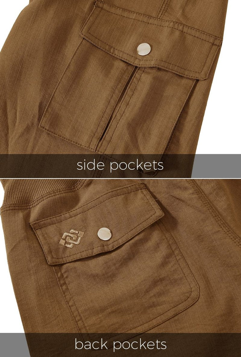 MoFiz Womens Hiking Cargo Shorts Dry Fit Stretch Athletic Shorts with Pockets Yellow 1 3XL