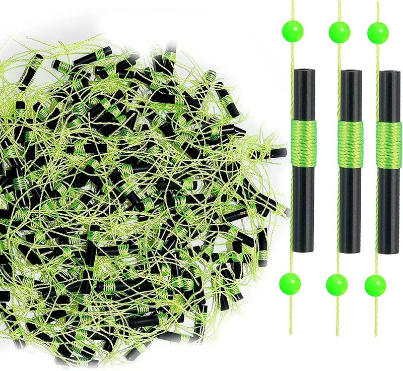 Fishing Bobber Stops - Durable Float Stops with Glow Beads | Easy String Knots