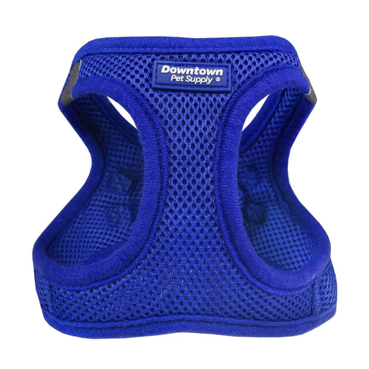 Downtown Pet Supply Step in Dog Harness for Small Dogs No Pull, Small, Blue - Adjustable Harness with Padded Mesh Fabric and Reflective Trim - Buckle Strap Harness for Dogs