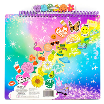Just My Style Pop & Color Sketchbook, Creative Fidget Sketchbook and Pen Set, Great Weekend Activity, Includes Cute Puffy Stickers & Mindfulness Activity Book for Kids Ages 6, 7, 8, 9