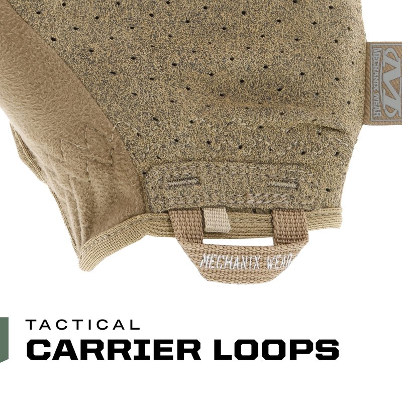 Mechanix Wear: Tactical Specialty Vent Tactical Gloves, Touch Capable, High Dexterity, Gloves for Airsoft, Paintball, and Field Work, Work Gloves for Men (Brown, Small)