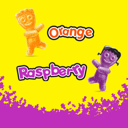 SOUR PATCH KIDS Zombie Orange & Purple Soft & Chewy Halloween Candy, Bulk Candy, 12 - 3.5 oz Trick or Treat Boxes