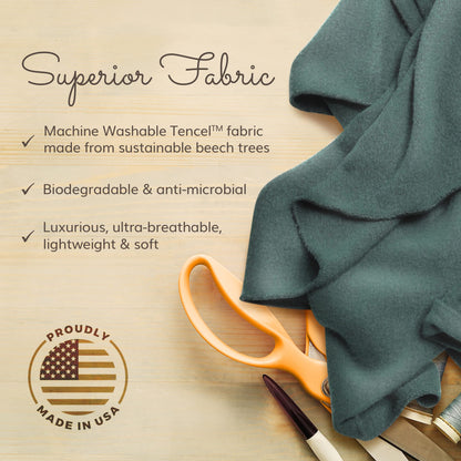 HappyLuxe Travel Wrap and Blanket, Comfort Accessories for Women, Eco Friendly (Sage Green)