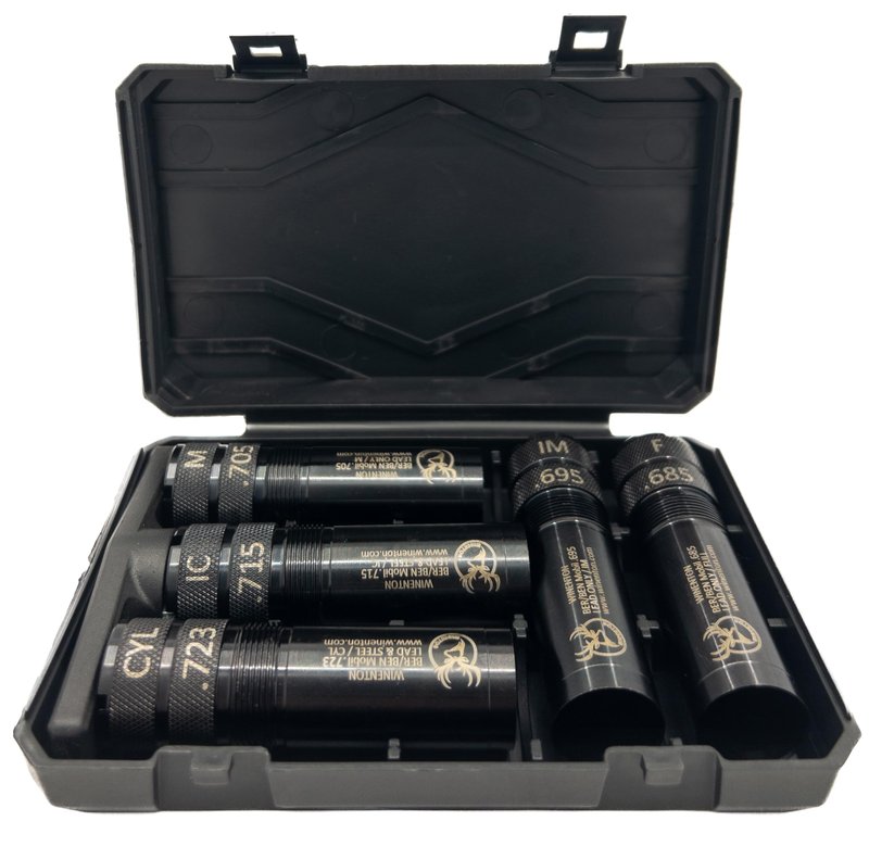 Winenton™ Extended Choke Tubes Set - BER/Ben Mobil Thread ONLY - 12Ga - 5 Pieces Choke Tubes with Wrench - Black