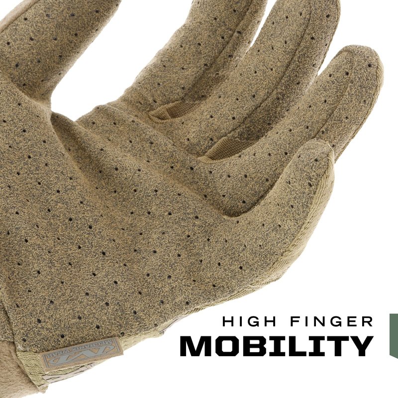 Mechanix Wear: Tactical Specialty Vent Tactical Gloves, Touch Capable, High Dexterity, Gloves for Airsoft, Paintball, and Field Work, Work Gloves for Men (Brown, Small)