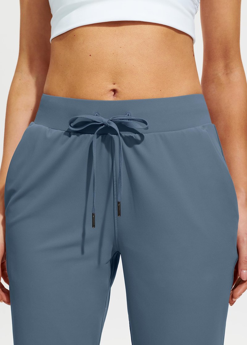Libin Women's Joggers Pants Athletic Dance Sweatpants with Pockets Running Tapered Casual Pants for Workout,Lounge, Slate Blue L