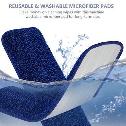 Spray Mop for Cleaning Floors Microfiber Floor Mop Wet Dust Flat Mop with 5 Washable Pads and Refillable Bottle for Home Kitchen Wood Laminate Vinyl Ceramic Hardwood Tiles